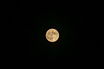 detail of full moon at montauk light house