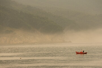 boat on the lake