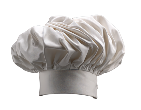 Single chef's hat, white, classic style