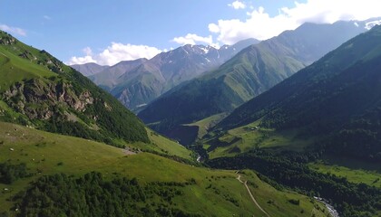 Fototapeta premium Mountain valley landscape