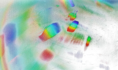 light leak overlay effect with blur rainbow light leaks, retro noisy film texture light leak flare...