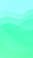 Light teal and mint green waves