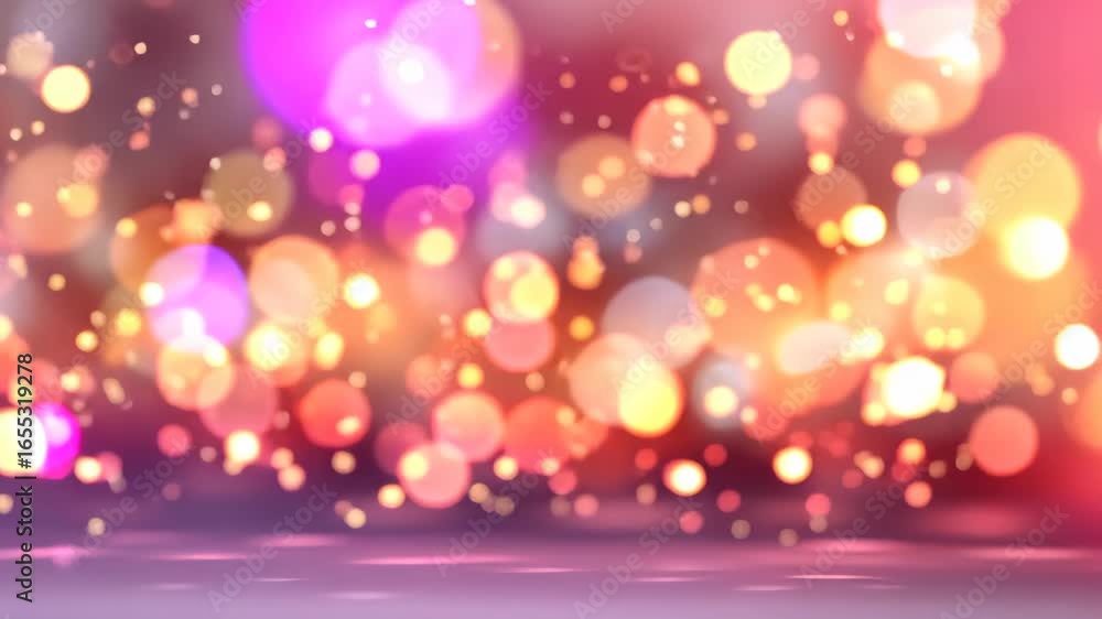 Aufkleber abstract bokeh backdrop with soft focus circles in warm hues, creating a dreamy ambiance