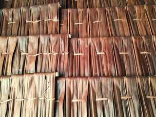 sago leaf roof texture 