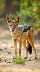 Obraz premium Wild canid in natural habitat