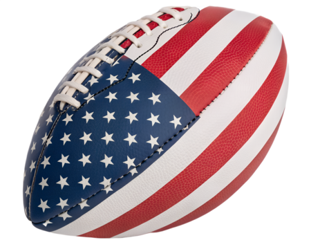 American Football with USA Flag Design Patriotism Game
