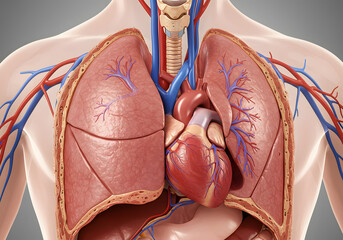 Human torso anatomy illustration