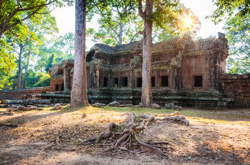 Gate of ancient temple complex Angkor Wat, Siem Reap, Cambodia.