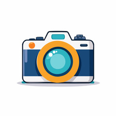 Cartoon Pixel Art Camera Illustration