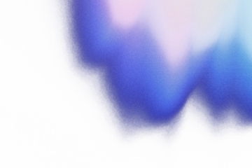 Pink purple blue color grainy gradient shape transparent background. Abstract color gradient cutout on transparent background. Vibrant grungy, noise texture effect