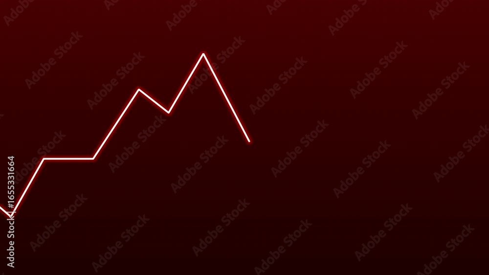 Aufkleber this image features a bright line graph with an upward trend, indicating growth or positive performa