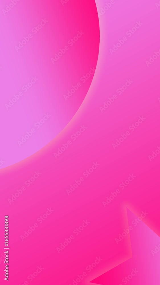 Aufkleber a minimalist abstract digital art piece featuring a soft pink and magenta gradient with smooth, flow