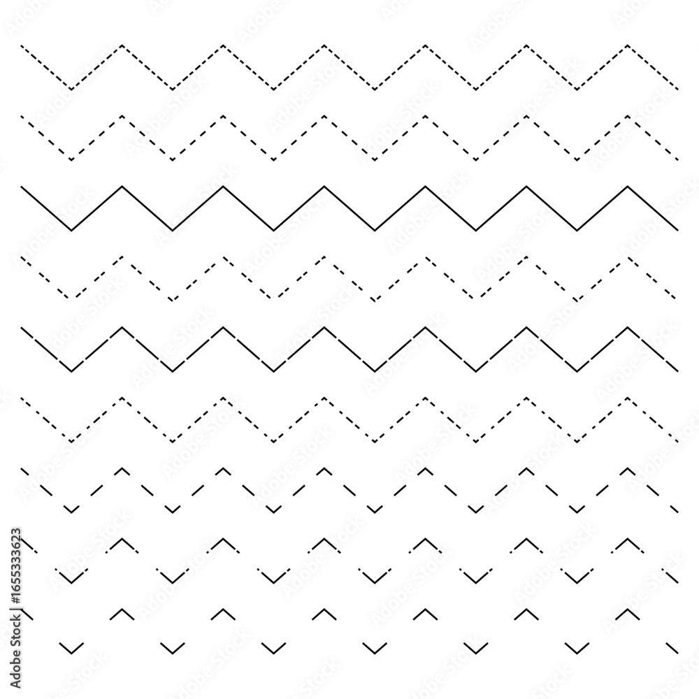 Poster chevron pattern seamless. wavy line background. zigzag geometric illustration. vector abstract textu