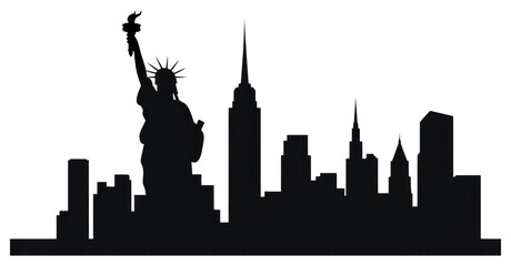 PNG Silhouette statue city architecture.