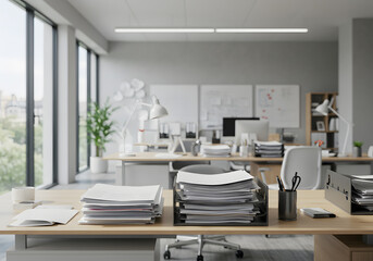Modern office interior design view