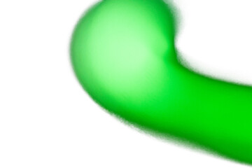 Abstract gradient shape element on a transparent background. Glowing green color background design...