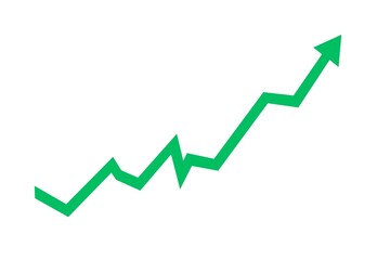 Upward graph arrow, Business growth, financial growth, arrow graph