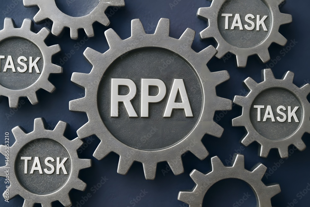 Poster a visual representation of rpa in action.