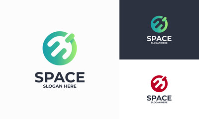 Planet logo design template concept, Space Astronomy logo designs template vector © Lucky Luck