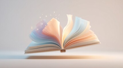 International Literacy Day Minimalist 3D Illustration Pack – Floating Books, Letters, and Education Icons