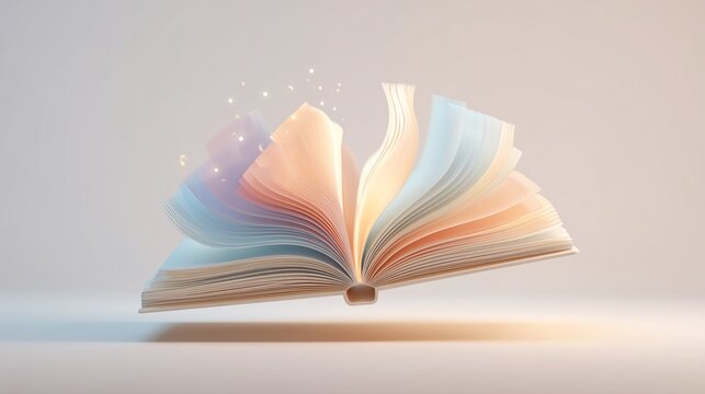 International Literacy Day Minimalist 3D Illustration Pack &ndash; Floating Books, Letters, and Education Icons