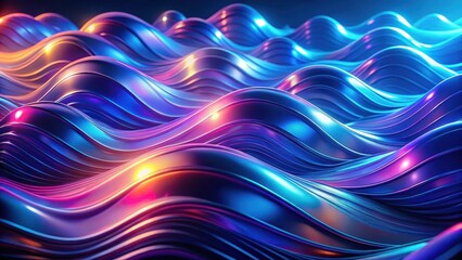 Abstract Colorful Wave Pattern, a Visually Stunning Design Element for Digital Projects