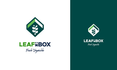 Vegetable Box logo designs concept vector, Nature Box logo designs icon, Nutrition Box logo symbol