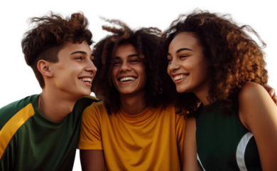 PNG Basketball team cheerful laughing adult.