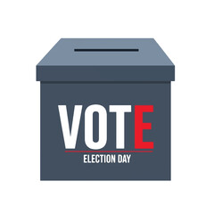 Voting box graphic design for election day.