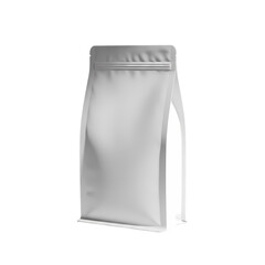 Blank White Stand-Up Pouch: Packaging Mockup for Coffee, Food, or Products