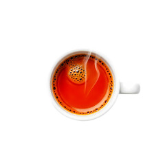 Steaming Cup of Espresso: Aromatic Coffee Beverage