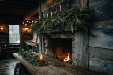 Cozy Fireplace Decor