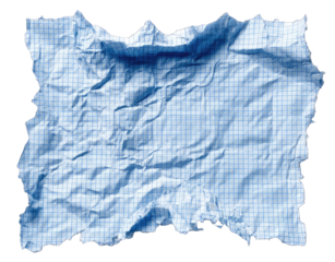 Wrinkled graph paper