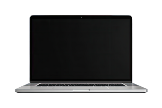 Front view of a modern laptop