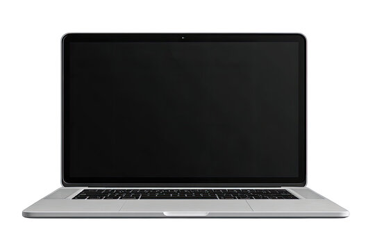 Front view of a modern laptop computer