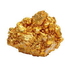 Gold nugget cluster