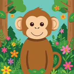 Cheeky monkeys grab bags.eps