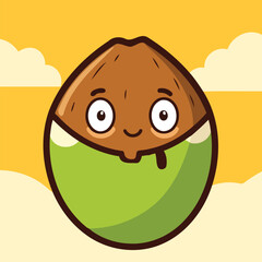 Coconut milk cools skin.eps