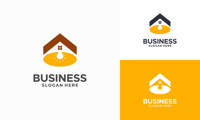 Home Decoration logo designs concept vector, Interior room, furniture gallery logo design
