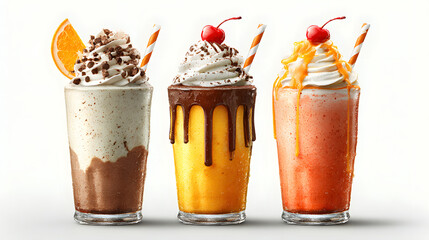 A sweet and cold chocolate ice cream sundae with whipped cream and a cherry in a glass