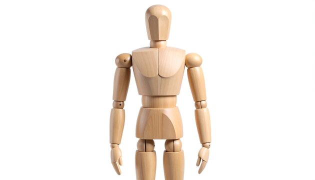 Wooden mannequin figure - Powered by Adobe
