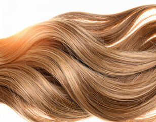 Fototapeta premium Healthy Shiny Long Brown Hair Waves, Close-up Texture