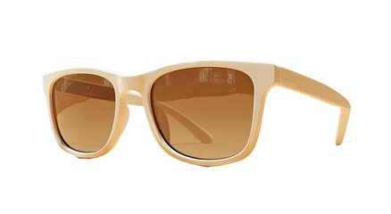 Light beige sunglasses, angled view