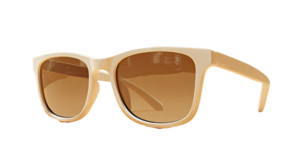 Light beige sunglasses, angled view