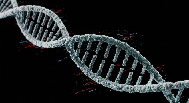 The Intricate Dance of DNA: A 3D Molecular Visualization