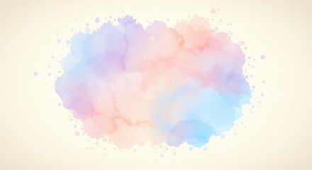 Pastel Watercolor Abstract Painting: A Dreamy Blend of Colors