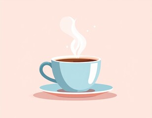 Food & Beverage Illustrations—Minimal coffee cup vector illustration
