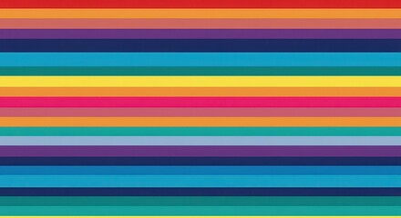 Vibrant Rainbow Stripe Pattern: A Colorful Abstract Design