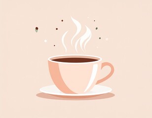Obraz premium Food & Beverage Illustrations—Simple coffee drink vector design