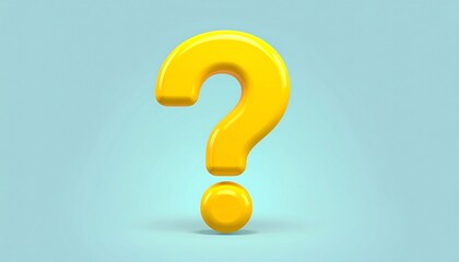 Yellow question mark graphic